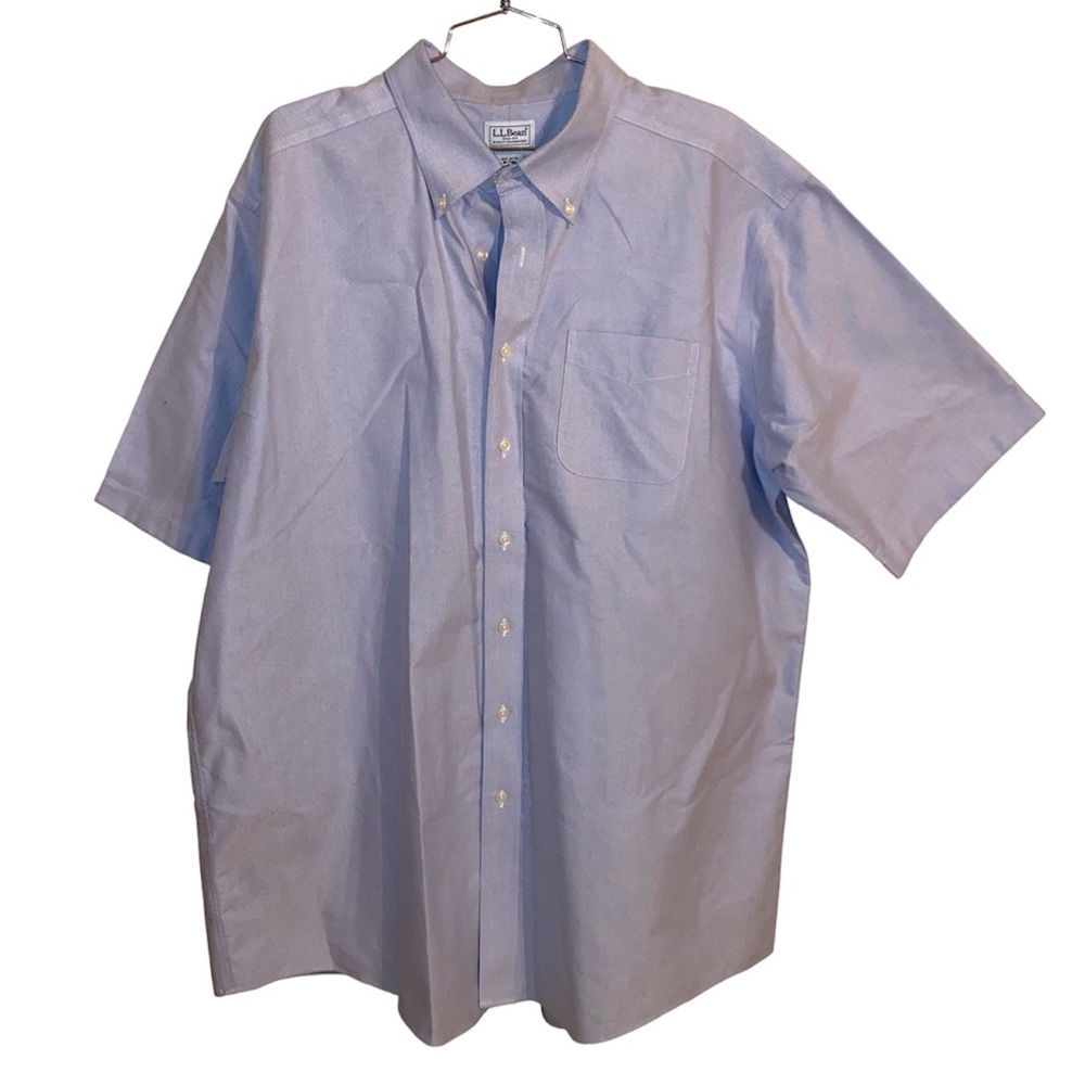L.L.Bean Mens Button Up Shirt Size 18 Tall